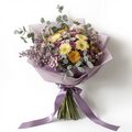 Mauve Harmony Wrapped Bouquet