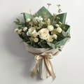Cool Ivory Wrapped Bouquet