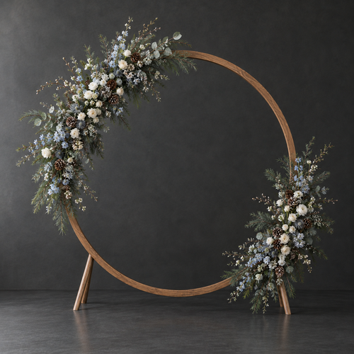 Arch Florals - Halo Circle - Asymmetrical Luxe