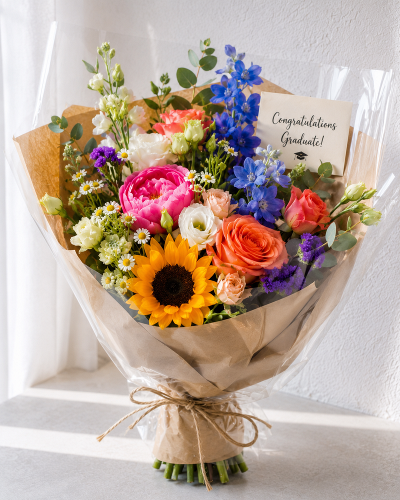 Bold and Bright Graduation Bouquet
