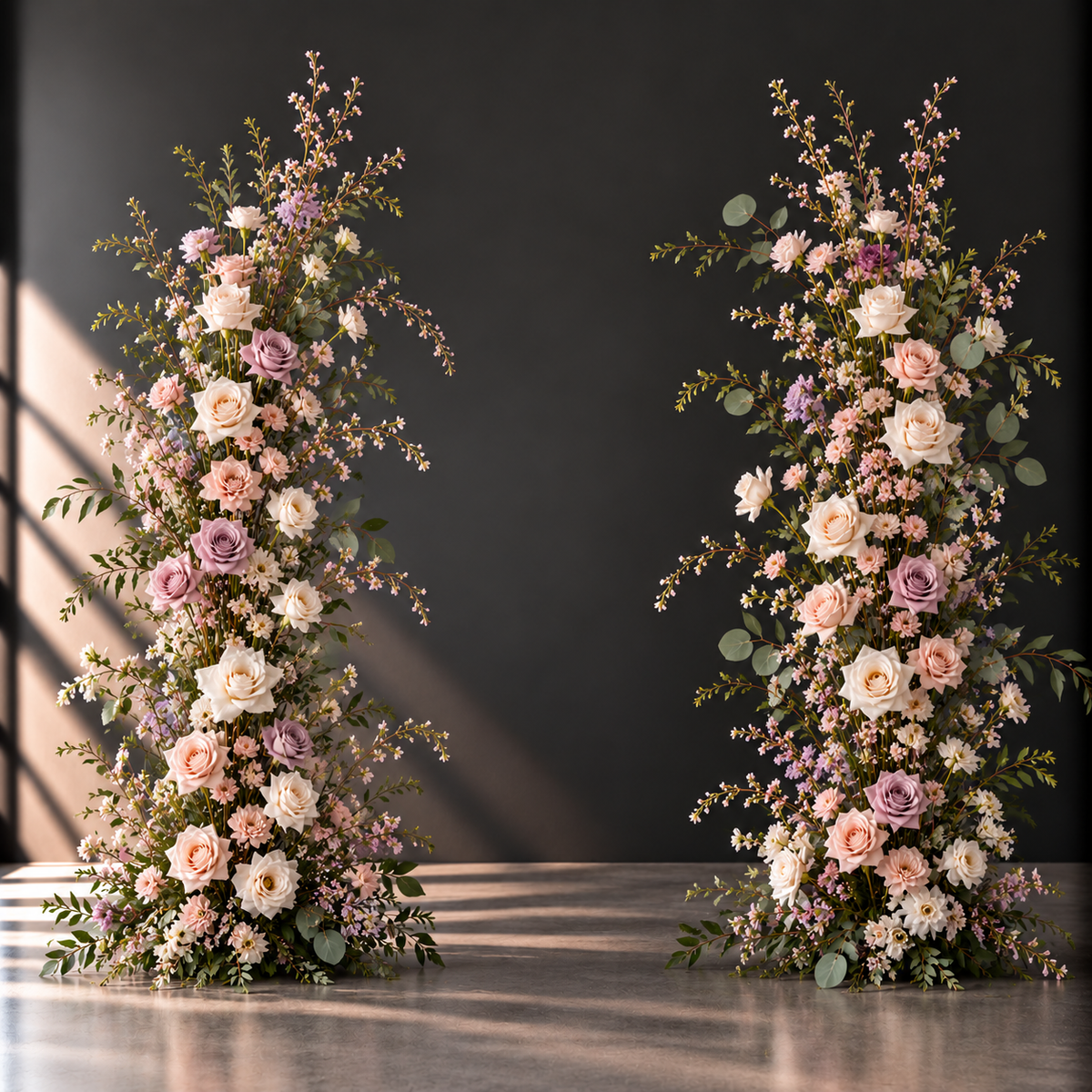 Ground Arch – Symmetrical Floral Pillars