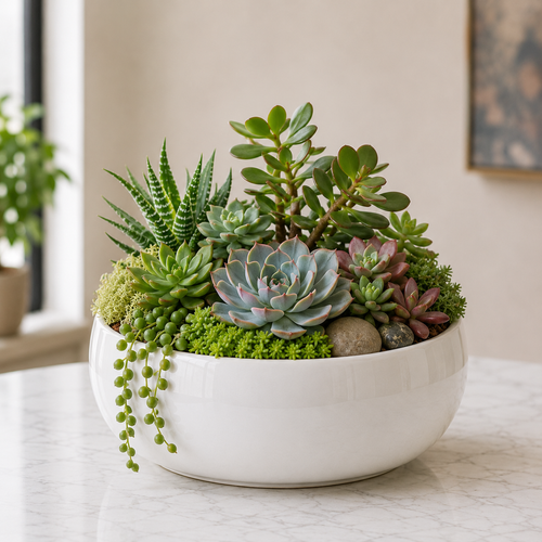 Live Plant - Succulent Garden