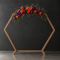Floral Arch - Hexagon - Top Centered