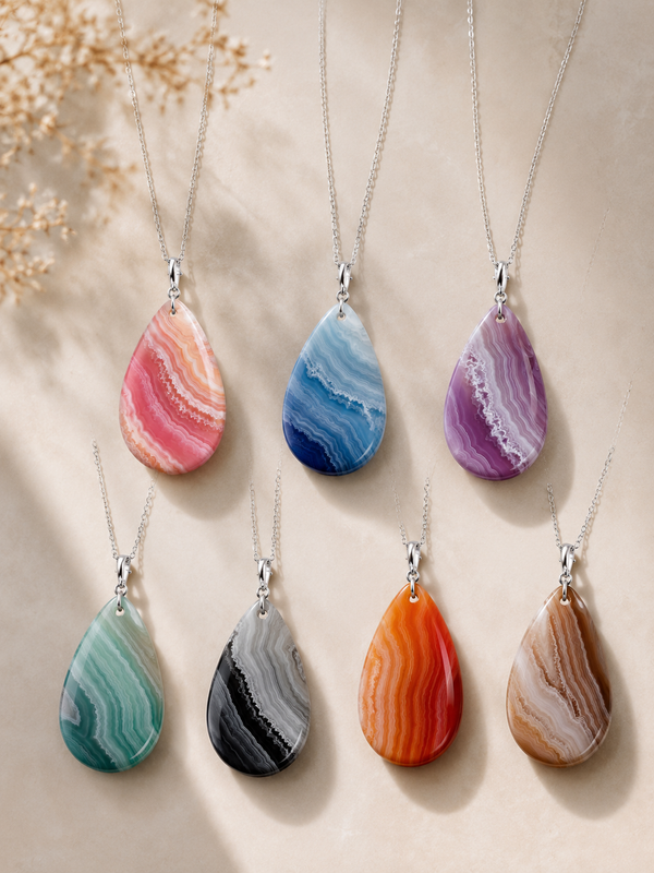 Agate Necklace (Assorted Color)