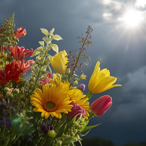 Get well soon flowers cheerful bouquet for hospital delivery and recovery