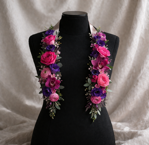 Graduation Floral Sash - Electric Blooms