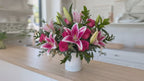 Stargazer Lily and Rose Arrangement