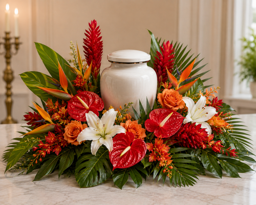 Urn Adornment - Tropical