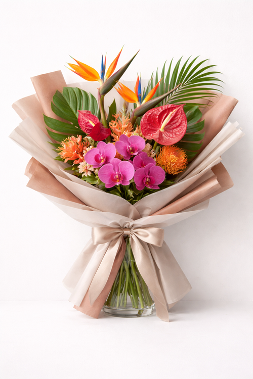 Luxury Tropical Wrapped Bouquet