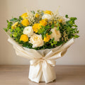 Golden Glow Wrapped Bouquet