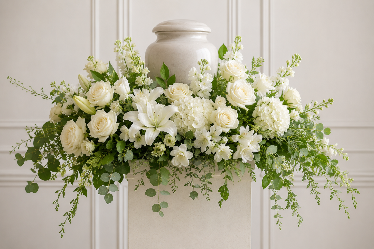 Urn Adornment - Ivory