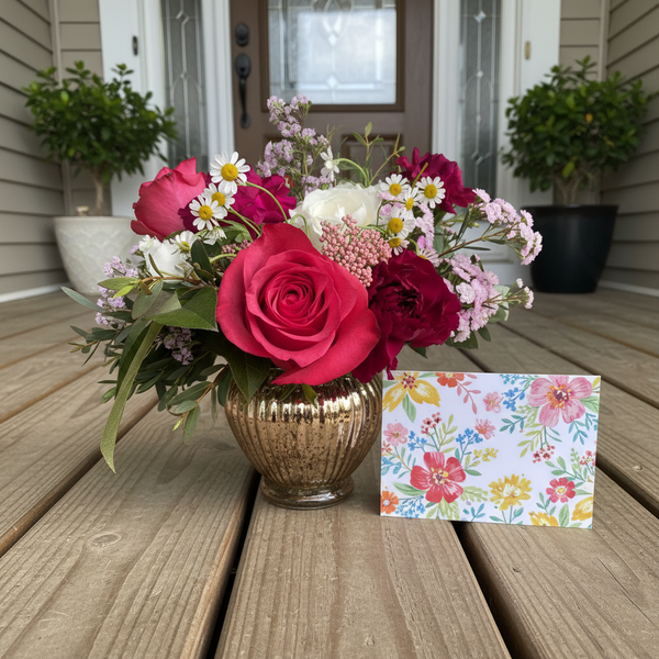 Birthday Blooms, Designer's Choice - Flowers & Cake Pops Gift Set