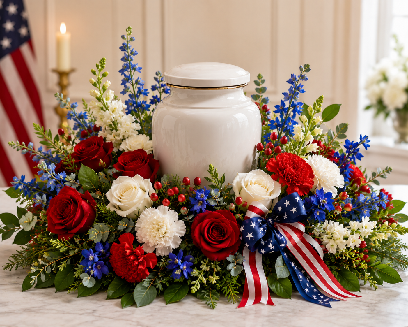 Urn Adornment - Patriotic