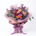 Mauve Harmony Wrapped Bouquet