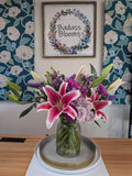 Stargazer Lily and Purple Blooms 💜