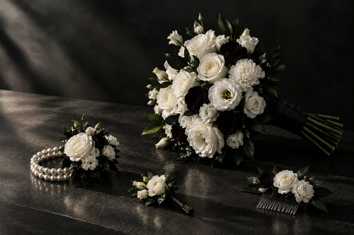Black and White Personal Florals - Wedding, Prom, Homecoming, Dances, Events