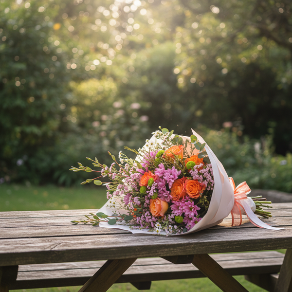 Mixed Seasonal Bouquets - Elegantly Wrapped Fresh Blooms