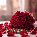 Red roses and chocolate gift set romantic Valentine's Day Reno Sparks